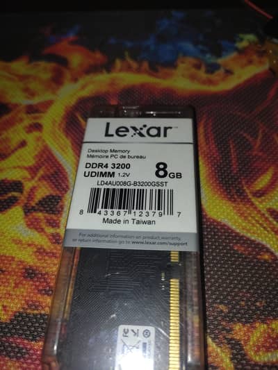 LEXAR- DESKTOP MEMORY-DDR4 3200-8GB-UDIMM 1.2V- Made in taiwan