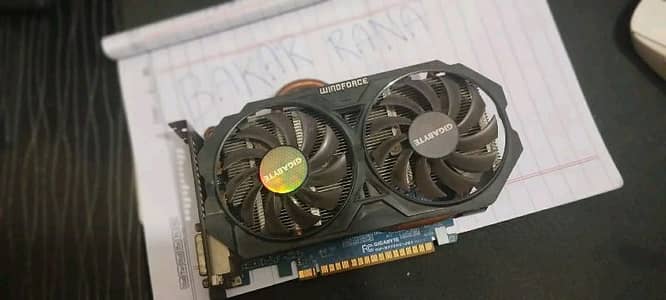 Gigabyte GTX 750 Ti 2GB Slotpowered no 6 pin required HDMI / DVI / VGA