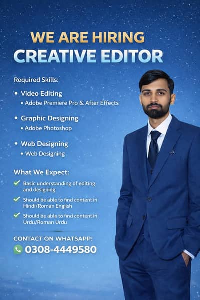 video editor required on social media
