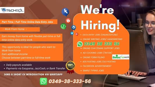 Simple Data Entry Jobs Providing Genuine Part-time/Full-Time JoBs
