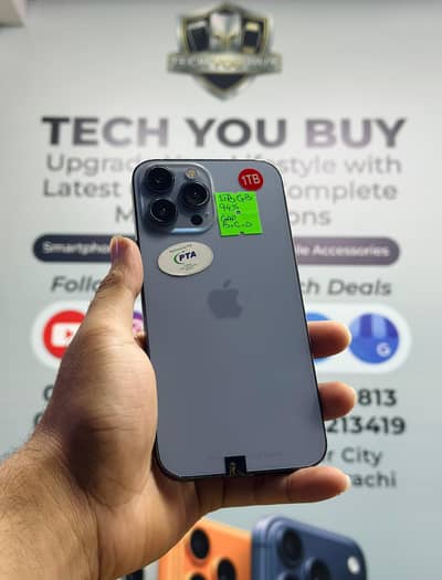 Iphone 13 Pro Max 1TB Pta Approved Water Pack 9/10 Condition