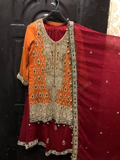 Heavy embroided ladies party wear suit