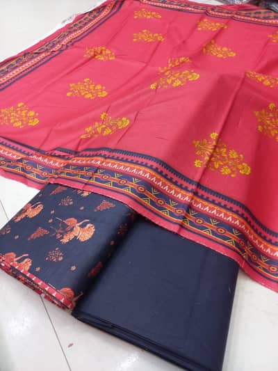 printed 3pc pure lawn suit