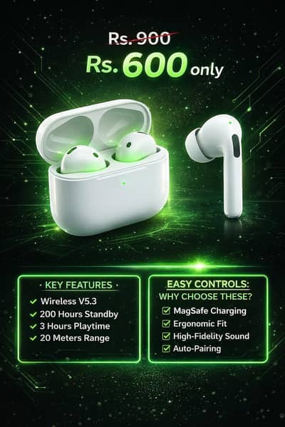 High-Quality Wireless V5.3 Earbuds | 2nd Gen with MagSafe Case