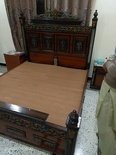 King Size Bed and Dressing Table for sale