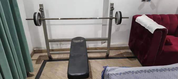 Flat Bench and Barbell