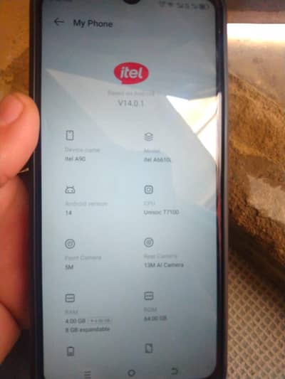 I tel A90 4+8+64 pta aproved  only mobile oregnol charger