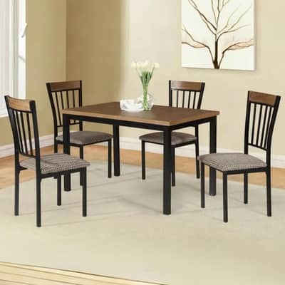 Elegant 4-Seater Dining Table Set – Solid & Stylish