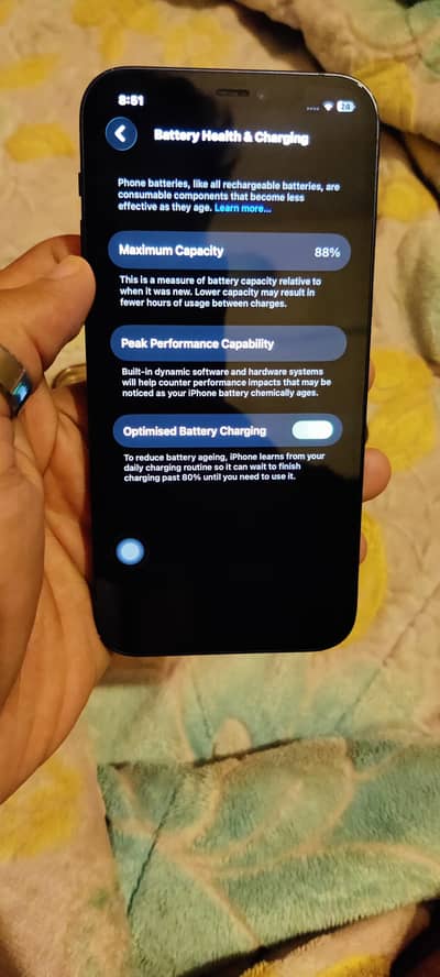 12 64gb JV Battery 88 condition 10/9 No Open No repair