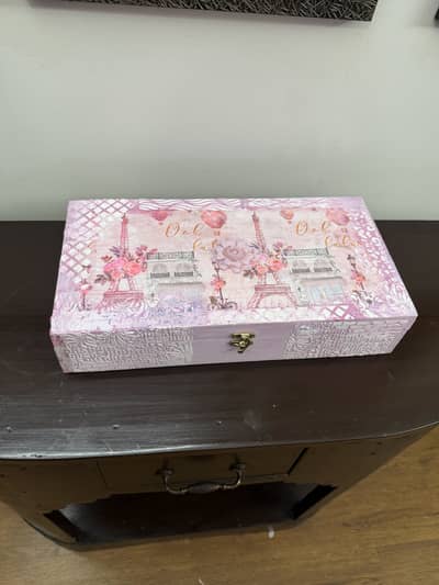 Jewllery box/ vanity box wooden decopauge.
