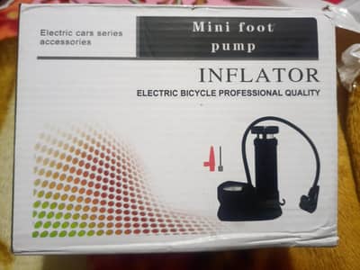 mini foot pump with guage for tires