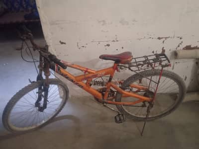 gear jumper bicycle orange color
