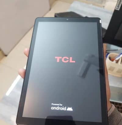 used tcl company ka tablet hy back per cracked hy baqi full good cohy