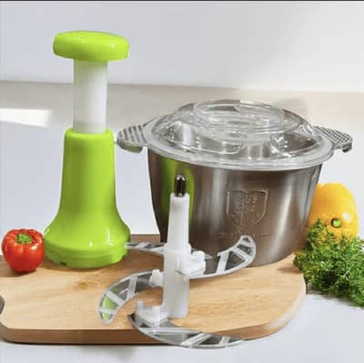MANUAL STAINLESS STEEL MULTIFUNCTIONAL CHOPER FREE HOME DELIVERY