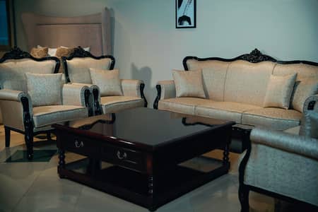 Sofa set in imported fabric and beautiful design