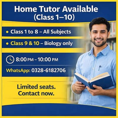 Home Tutor Available Class (1-10)