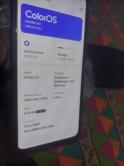 oppo F19 all okay .