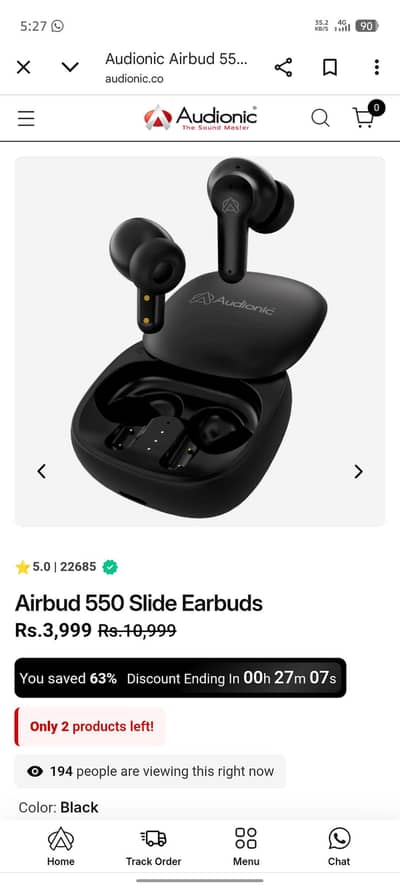 Audionic, Slide airbuds 550, new design
