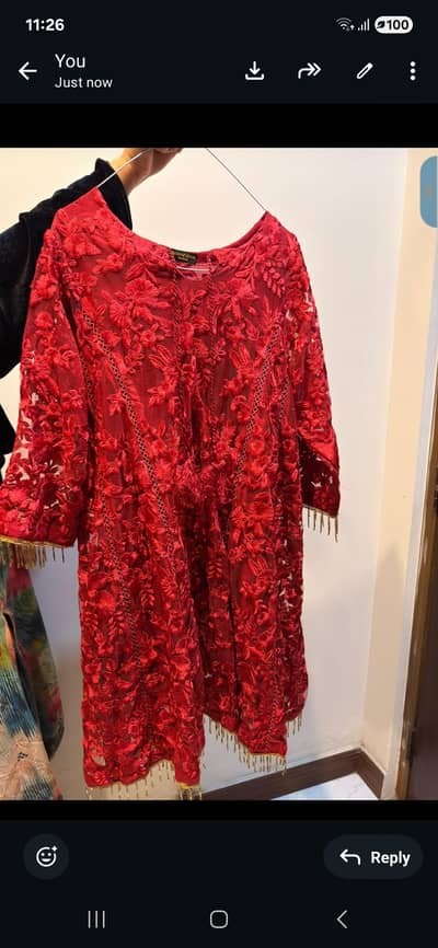 This 2 pice dress is from Agganoor were 1 time medium to large size