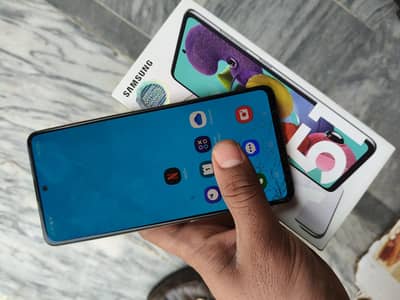 Samsung Galaxy a51 8/128 original pta approved glass brack