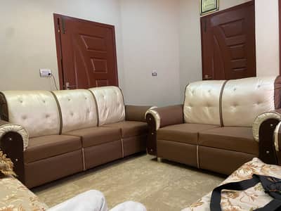 6 seater sofa set used