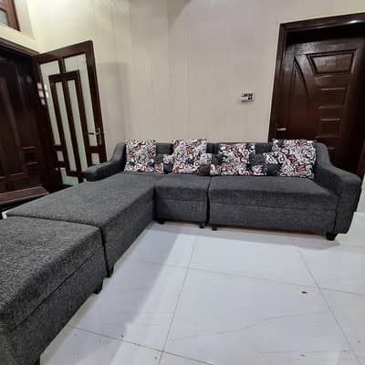 6 seater L shape sofa
