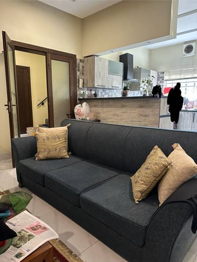 Habitt Blue Sofa Set