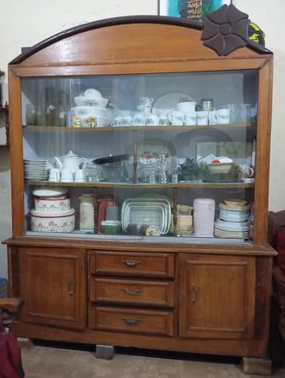 Used Wooden Showcase for Sale – Good Condition