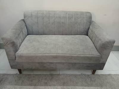 Sofa Set 2 Seater Grey