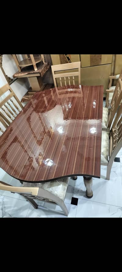 pure wooden/ dinning/ table with six /chairs/