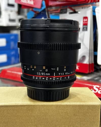 Samyang 85mm F/1.5T - Canon mount Fullframe lens