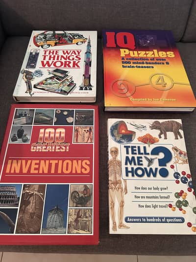 4 educational books. In good condition