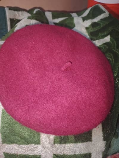 French wool painting hat