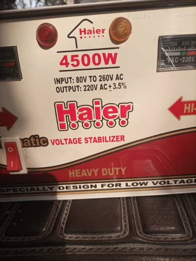 4500W Unused New condition stabilizer 10/10 bilkul bhi use nahi hua