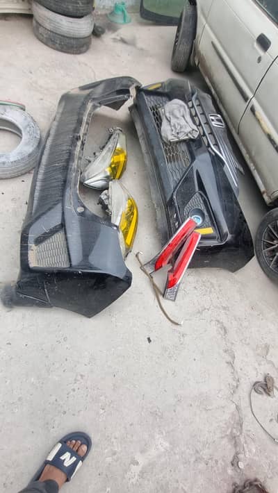 Honda Fit Front /Back bumpers with all lights