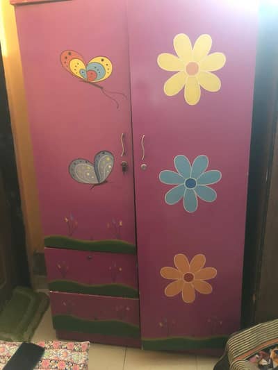 Cupboard (almari) pink color
