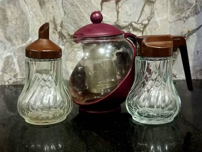 Brand New Glass Tea and Coffee Set for office and home