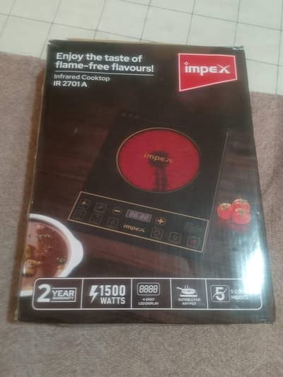 For Sale: IMPEX Electric Cooktop