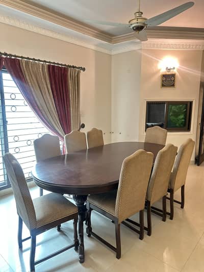 Pure sheesham solid wood 8 chairs dinning table set