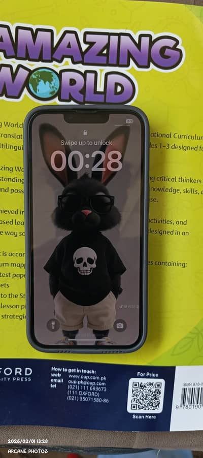 I phone 14 128 GB JV 99% Battery Health With Charger and back cover