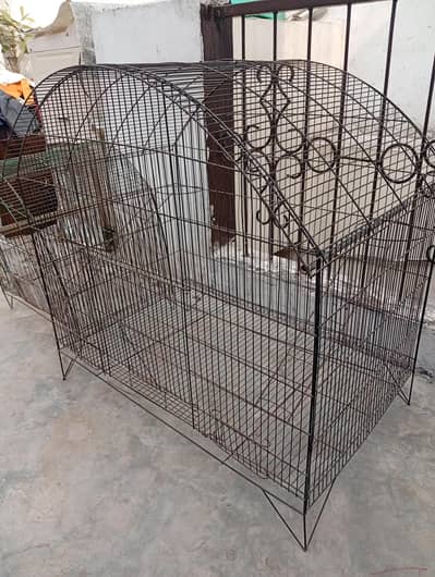 Two Birds Cages with trays In good condition