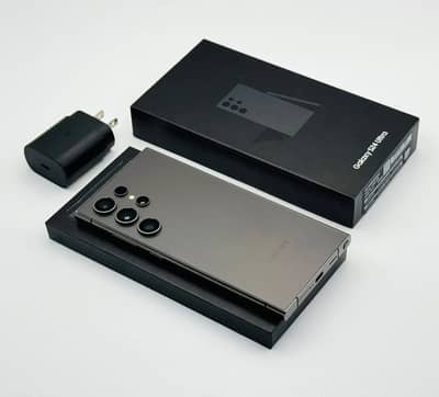 Samsung Mobile S24 Ultra with box 12gb 512 pta approved