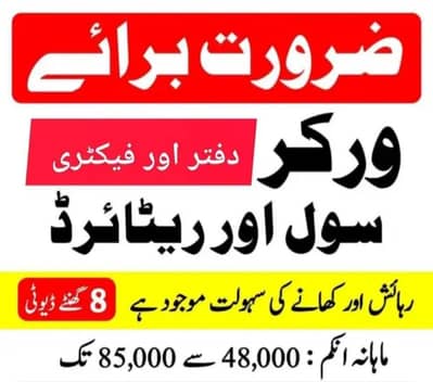 hum office or factory ma larko ki zort hai. Kam KY Liya