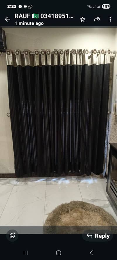 Window valvet  curtain .