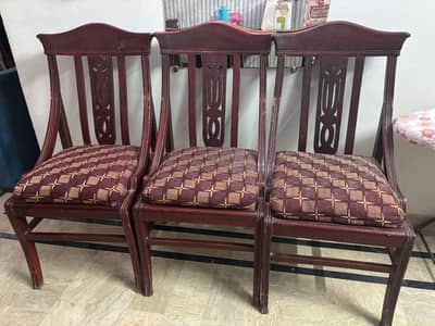 8 chairs Pure Sheesham wood for Sale . . 6 same style 2 different