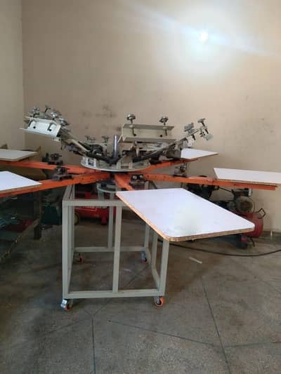 6 color 6 station optopus printing machine