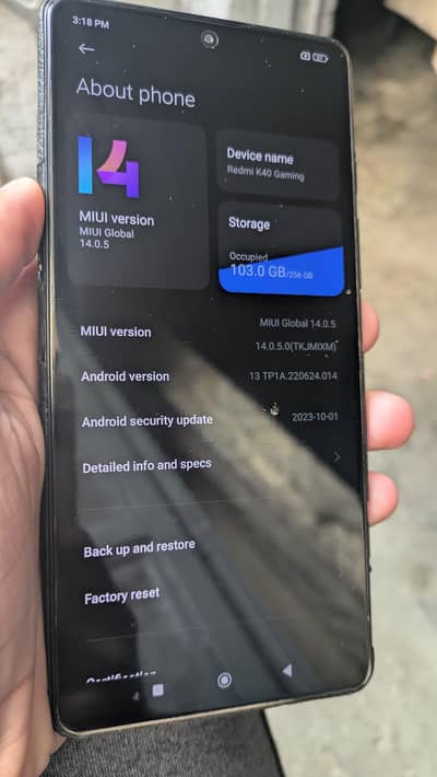 xiomi redmi k40 gaming