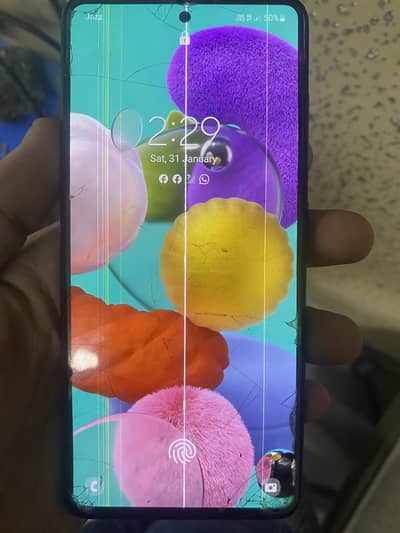 Samsung a51 only display for sale line hai dekh lo bus original