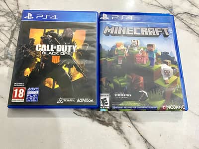 Black ops 4 | Minecraft | Ps4 CD