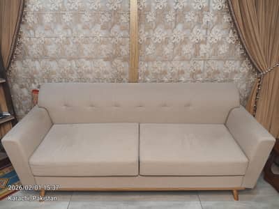 Habitt 3x2 seater sofa set slightly used for 1 year.